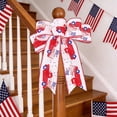 thumbnail image 4 of Junepar Red White Blue Patriotic Decorative Bow 250 Year Anniversary 4th of July Star Stripe Bow Patriotic Wreath Bow for Front Door Porch Wreath & Outdoor Decor, 4 of 5