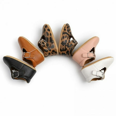 

Promotion!Baby Boy Girl Shoes Non Slip Soft Sole PU Leather Infant Toddler Mary Jane Flats First Walker Crib Oxford Shoes 3-18 Months