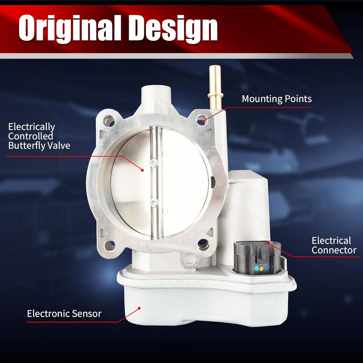 MACAX Electronic Throttle Body Assembly S20064 Compatible with Chevrolet GMC Buick Hummer Pontiac Trailblazer Colorado Impala Canyon Envoy Rainier H3 3.5L 3.7L 4.2L 5.3L L5 L6 V8 Replaces 12568580