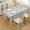 Blue White Check, variant on 54"x71" PEVA Tablecloth Waterproof Washable - Stain Resistant Plastic Table Cover for Dining Table, Kitchen, Party, Picnic (Fits 3-6ft Tables, Wipe Clean, Eco-Friendly)