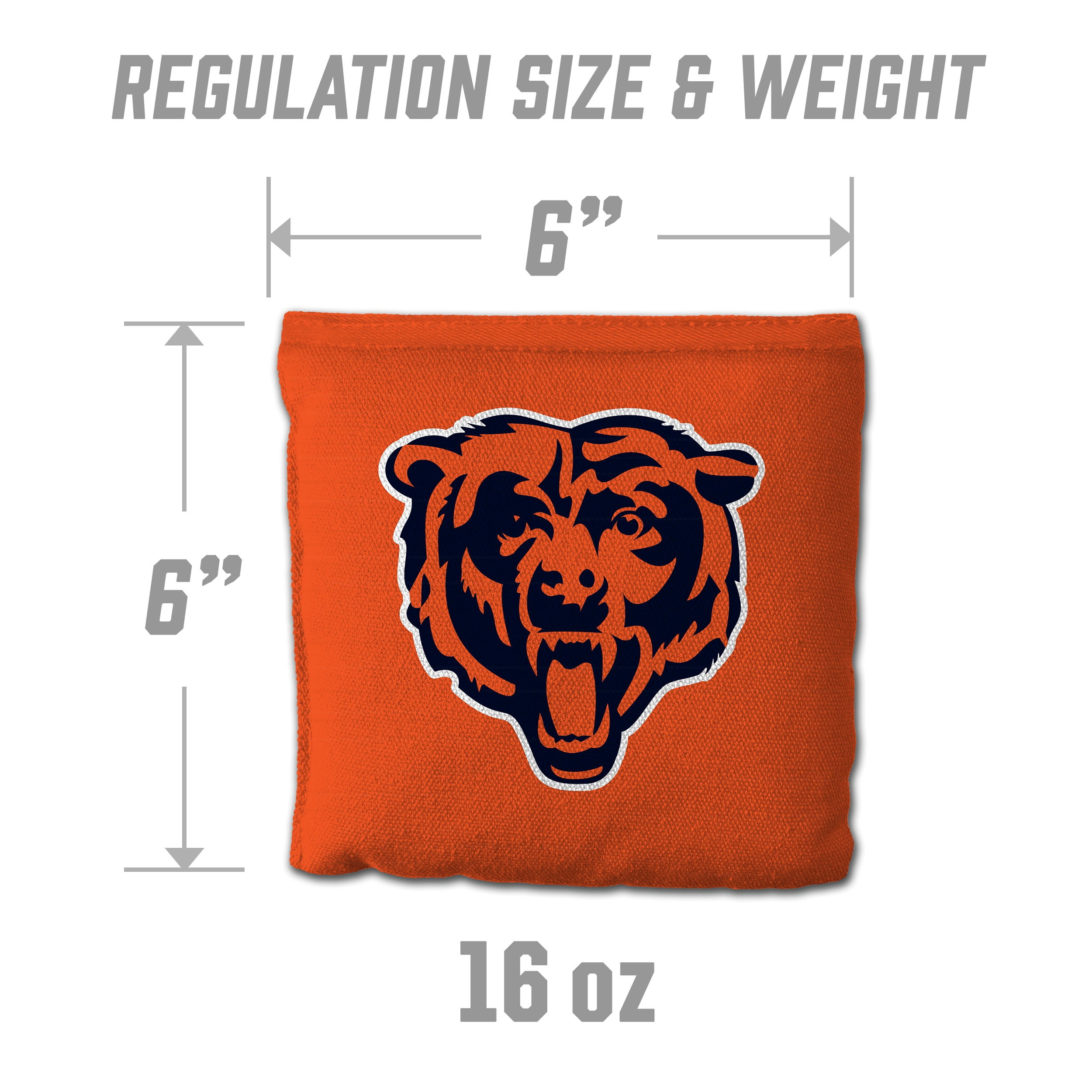 Chicago Bears 8pk Licensed Cornhole Bags
