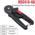 thumbnail image 3 of Mini HSC8 6-4A Ferrule Crimping Tool Self-adjustable Ratchet Wire Tubular Terminals Crimper Plier for AWG 28-10(0.08-6mm²) ,Built to Last, 3 of 7
