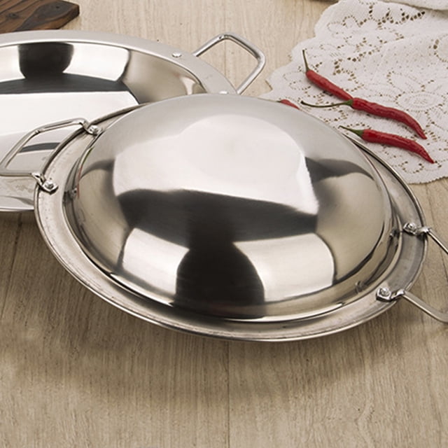 GOOHOCHY Sartén De Acero Inoxidable Con Doble Asa Para Cocina Resistente Y Fácil De Usar