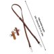 thumbnail image 3 of Fiudx Correa de Cuero, Correa Ajustable para Bolso Cruzado, Correa para Minibolso En Hebilla de Calidad, Accesorio de Diseño Fino, Ideal para Uso Diario, Pie de Vaca Auténtica., 3 of 3