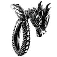 thumbnail image 4 of 1Pc Retro Man Ring Dragon Shaped Opening Ring Ethnic Style Hand Decoration, 4 of 7
