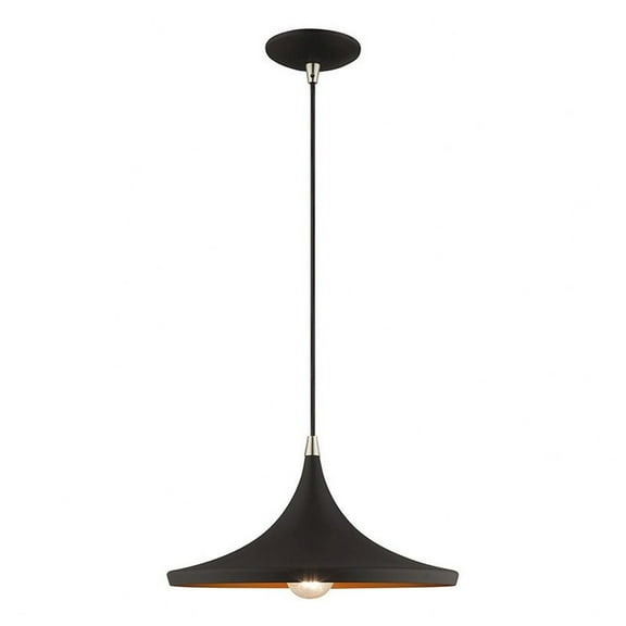 Coastal Mid Century Scandinavian Farmhouse 6 Light Small Chandelier-Black Finish Bailey Street Home 218-Bel-3110424