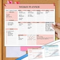 thumbnail image 1 of Agenda Semanal B5 Azul En Inglés con Espiral | Planificador de Tiempo con Tarjetas de Registro de Trabajo | Libro de Registro Personal | Libro de Gestión de Comidas | 52 Páginas | 24,8 X 18,5 Cm | 26, 1 of 7