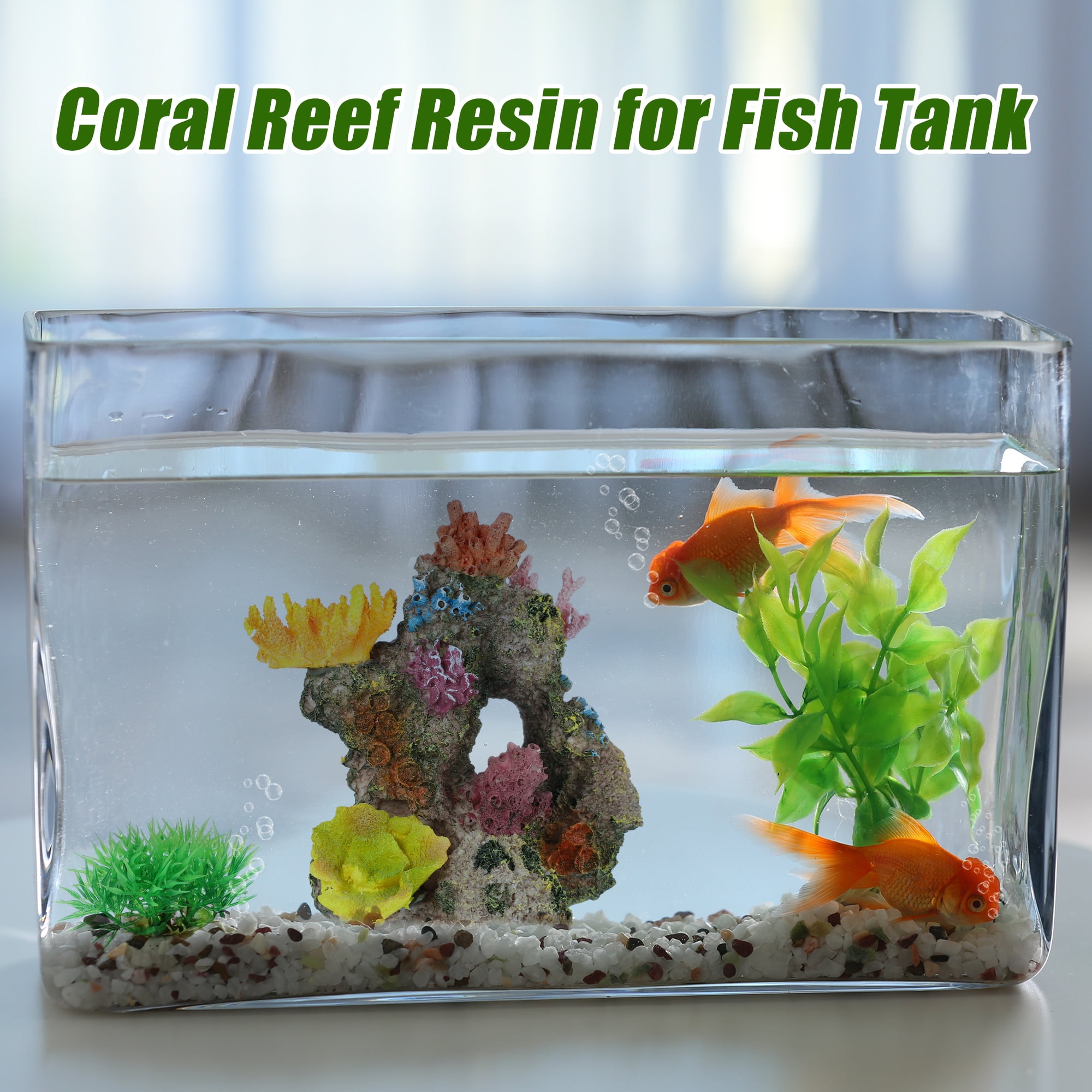 Unique Bargains Aquarium Coral Reef Decor Artificial Coral Reef Decor for Fish Tank 6.10"x4.53"x6.38" Assorted Color