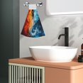 thumbnail image 5 of Yiaed Red And Blue Waves Print Coral Velvet Wipes Absorbent Wipes Cleaning Cloths Household Table and Dish Wiping Cloths, 5 of 7
