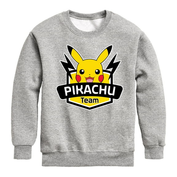 Pokémon - Team Pikachu - Youth Crewneck Fleece Sweatshirt