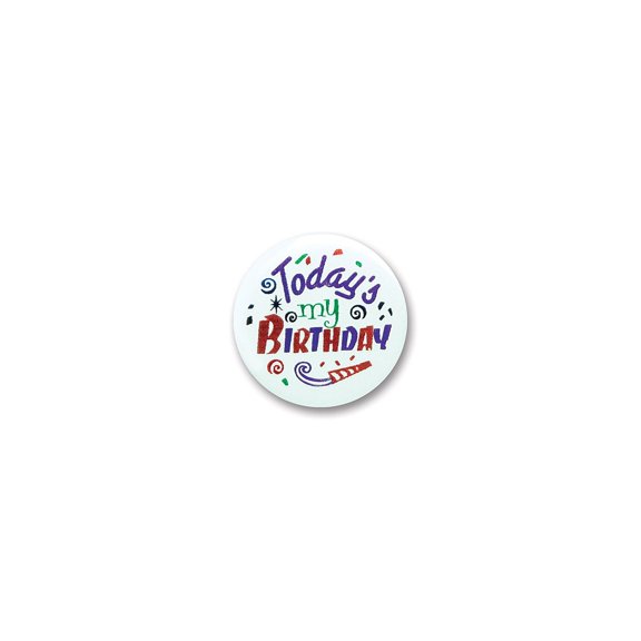 Beistle Today's My Birthday Button- 1 pc