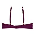 thumbnail image 2 of Brasier Ilusión con Satín Vino Burgundy Talla 34B, 2 of 4