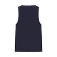 thumbnail image 4 of Womens Tank Tops, Womens Tank Top, Womens Solid Color Tank Top with Round Neck Faux Cotton and Linen Button Design and A Sense of Top with Round Neck Tank Tops, 4 of 4