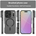 thumbnail image 2 of For iPhone 17 Pro Case (Compatible with MagSafe) Slim Frosted Translucent Shockproof with Anti-Fingerprint Phone Case,Black,For iPhone 17 Pro, 2 of 8