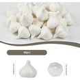 thumbnail image 3 of 60Pcs Foam Fruit Artificial Garlic Simulation Realistic Lifelike Models Artificial Vegetables for Party Autumn Supplies Farmhouse Restaurant Photography Props White, 3 of 9