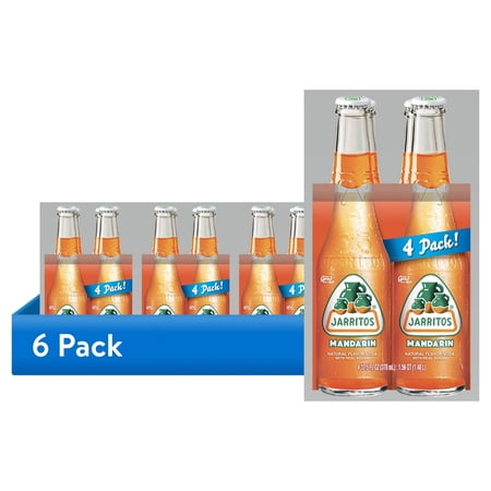 (Pack Of 6) Jarritos Beverage Mandarin 4 Pack 12.5 Fo (24 Bottles) (Pack Of 6) Jarritos Beverage Mandarin 4 Pack 12.5 Fo (24 Bottles)