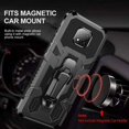 thumbnail image 4 of Military-Style Hybrid Armor Case with Integrated Belt Clip and Kickstand for Motorola Moto G Power 2021 - Black, 4 of 8