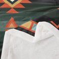 thumbnail image 3 of Southwestern Geometric Sherpa Blanket Western Aztec Fleece Blanket Boho Exotic Tribal Throw Blanket Queen 90"X90" Rustic Farmhouse Home Decor Bohemian American Plush Bed Blanket, 3 of 6
