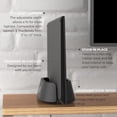thumbnail image 3 of XUCP-Vertical Laptop Stand in Black Aluminum, Upright Adjustable Holder and Dock, Laptop Vertical Stand Fits MacBook Pro and Other Laptops .5" to 1.5, Clamshell Compatible, 3 of 4