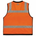 thumbnail image 2 of Ergodyne GloWearÂ® 8253HDZ Type R Class 2 Heavy-Duty Mesh Surveyors Vest, Orange, L/XL, 2 of 2