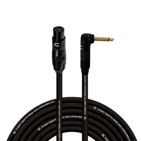 Coluber Cable Unbalanced XLR Cable Female to Right Angle 1/4" TS Connector