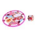 thumbnail image 1 of Juego de juego de sacos de arena al aire libre para padres e hijos, lanzamiento y captura de pelota para niños (rosa), 1 of 8
