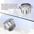 thumbnail image 4 of Uxcell 2 Paquete de Vidrio de Nivel de Aceite para Compresor de Aire 1" NPT Vidrio Templado para Compresor de Aire, 4 of 5