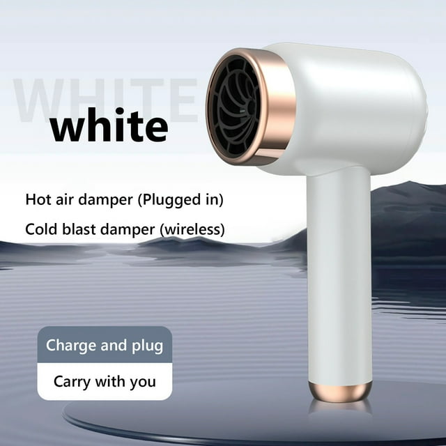 Wireless Charging High Speed Hair Dryer Bladeless High Power Negative Technology Drying Hair Care Multi Temperature Regulation Suitable for All Hair Types