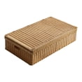 thumbnail image 2 of Caja de almacenamiento de ratán BLESIY organizador de ropa juguetes debajo de la cama 70 cm x 40 cm x 16 cm, 2 of 8