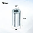 thumbnail image 2 of 25 Packs Galvanized Steel Spacer 3/8" Bore x 3/4" OD x 1-1/2" Length, 2 of 6