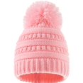 thumbnail image 3 of Conjunto de bufanda de gorro de invierno para bebés y niña sombreros de punto cálidos para bebés y niños pequeño bufanda gorro de invierno para Sombrero rosado Baoblaze Niños de punto sombrero y bufanda, 3 of 4