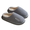 thumbnail image 2 of Qicasul Women's slipper Winter Slippers for Thick Soled Slip Durable Indoor & Outdoor Wear Warm Slippers Grey US Size:9, 2 of 4