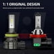 thumbnail image 4 of H11 LED Headlight Bulbs, 300% Brighter 6500K Cool White LED Low Beam/Fog Light Conversion Kit, IP67 Waterproof, 4 of 5