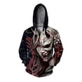 thumbnail image 2 of Sudadera con capucha informal y cómoda para hombre, ropa de otoño Y2k, sudadera con capucha con estampado de cara horrorosa, ropa para hombre, sudaderas con cremallera para hombre, 2 of 5