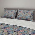 thumbnail image 2 of Moroccan Comforter & Sham Bedding Set, Geometric Squares and Rectangles Colorful and Complex Design Floral Arrangement, 3 pcs Duvet Set Microfiber Filling Quilt, 5 Sizes, Multicolor, by Ambesonne, 2 of 4