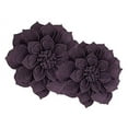 thumbnail image 2 of Fennco Styles Handmade 3D Heart-Shaped Petals Flower Decorative Throw Pillow Cover & Insert 13 Inch Round - Voilet Floral Pillow for Couch, Home Décor, Bedroom Décor and Holiday, Housewarming Gift, 2 of 8