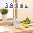 thumbnail image 4 of Round Wave Design Hand Soap Dispenser Bottle, Stylish Refillable Lotion Pump Container for Bathroom and Kitchen, Decorative Hand Wash Bottle for Modern Home Sink Station and Vanity Use, 420ml, Clear, 4 of 7