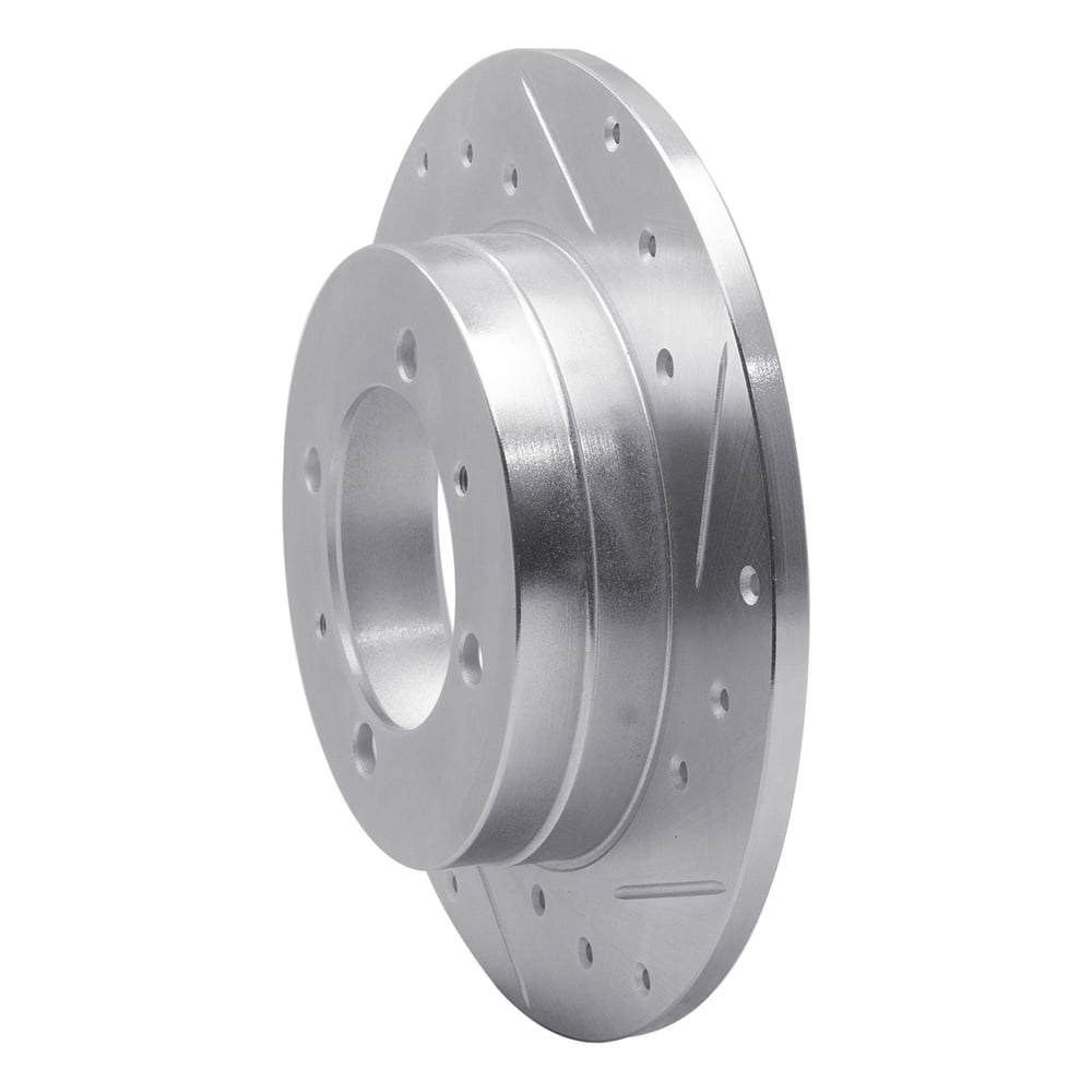 Dynamic Friction Company 631-72011R DFC Brake Rotor - Drilled And Slotted - Silver