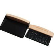 weibbin Small Broom and Dustpan Set, Portable Hand Whisk Broom Brush, Mini Hanging Trash Can, Soft Bristle Household Brooms with Dust Pan Combo Set for Cleaning Home, Kitchen, Desktops