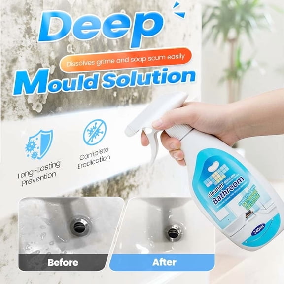 Bathroom Cleaner Spray, Multi Purpose Toilet Cleaner Spray, Fast Acting Descaler Cleaner Spray, Bathtub Sink Tile Cleaner Spray, Glass Mirror Surface Cleaner Spray, Versatile Washroom Cleaning Spray