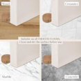 thumbnail image 4 of Tope de puerta adhesivo - Tope de puerta de madera para suelos y parquet - Tope de puerta adhesivo - Tope de puerta discreto y elegante - Juego de 4 (Haya), 4 of 4