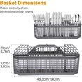 thumbnail image 3 of Dishwasher Utensil Silverware Basket, Universal Dishwasher Cutlery Basket Replacement (Large size), 3 of 7