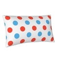 thumbnail image 2 of Easygdp Red Blue Polka Dots Envelope Closure Pillowcase - 20x36in, Queen Pillowcase, Breathable, Stain-Resistant, Wrinkle-Free, 2 of 9