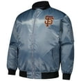 thumbnail image 2 of Men's Profile Charcoal San Francisco Giants Big & Tall Full-Zip Bomber Jacket, 2 of 3