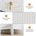 thumbnail image 6 of Huisuilinss Fluted Dresser For Bedroom,7 Drawer Dresser,Modern Chest Of Drawers,Wide Double Dresser TV Stand,Wood Storage Organizer For Living Room Hallway Entryway, 6 of 8