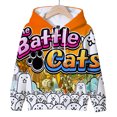 thumbnail image 3 of Sudadera con capucha del juego de dibujos animados The Battle Cats para niños, ropa de abrigo informal para niños, sudaderas para niñas kawaii, camisetas tipo pulóver, sudadera, 3 of 5