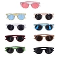 thumbnail image 2 of Kids Sunglasses, 9pcs Oval Shape Toddler Sunglasses Reflective Colorful Cute PC Material Multi Colors UV Protection  For Outdoor Sports, 2 of 8