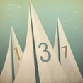 thumbnail image 2 of Fowler, Ryan 20x20 White Modern Wood Framed Museum Art Print Titled - Sails VII, 2 of 4