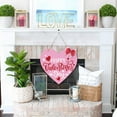 thumbnail image 5 of Valentine's Day Wooden Hanging Sign for Front Door - Happy Valentine's Wreath for Home Window Wall Outdoor Decor, 5 of 9