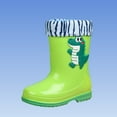 thumbnail image 5 of Children's Rain Boots Boys And Girls Dinosaur Print Fleece Lined For Non Waterproof Toddler Rain Boots Outdoor Home Rubber ShoesShort Top Water Shoes Rain Boots girls shoes, 5 of 5